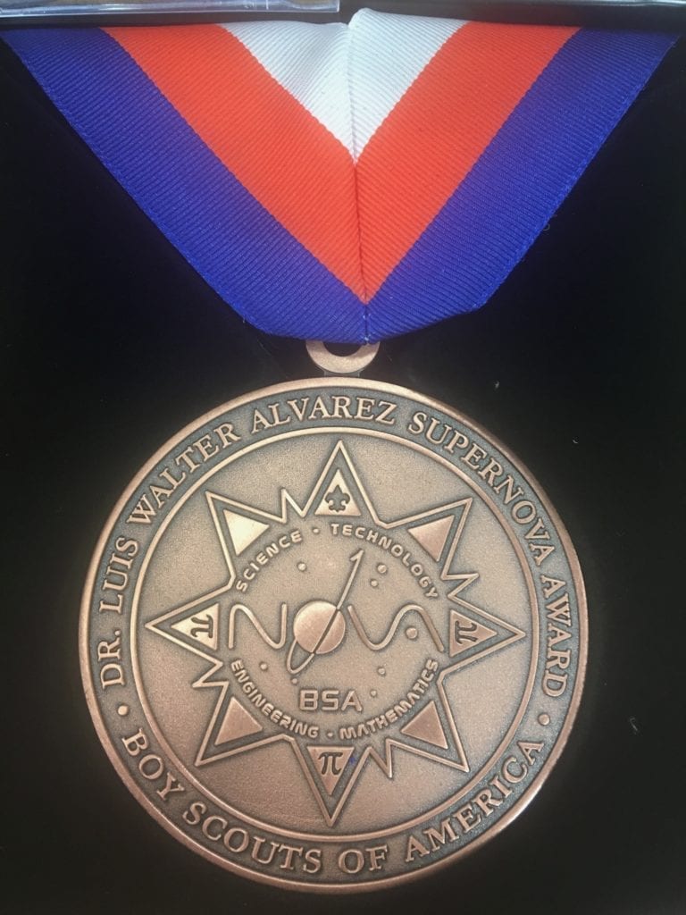 The Cub Scout Supernova Award medal