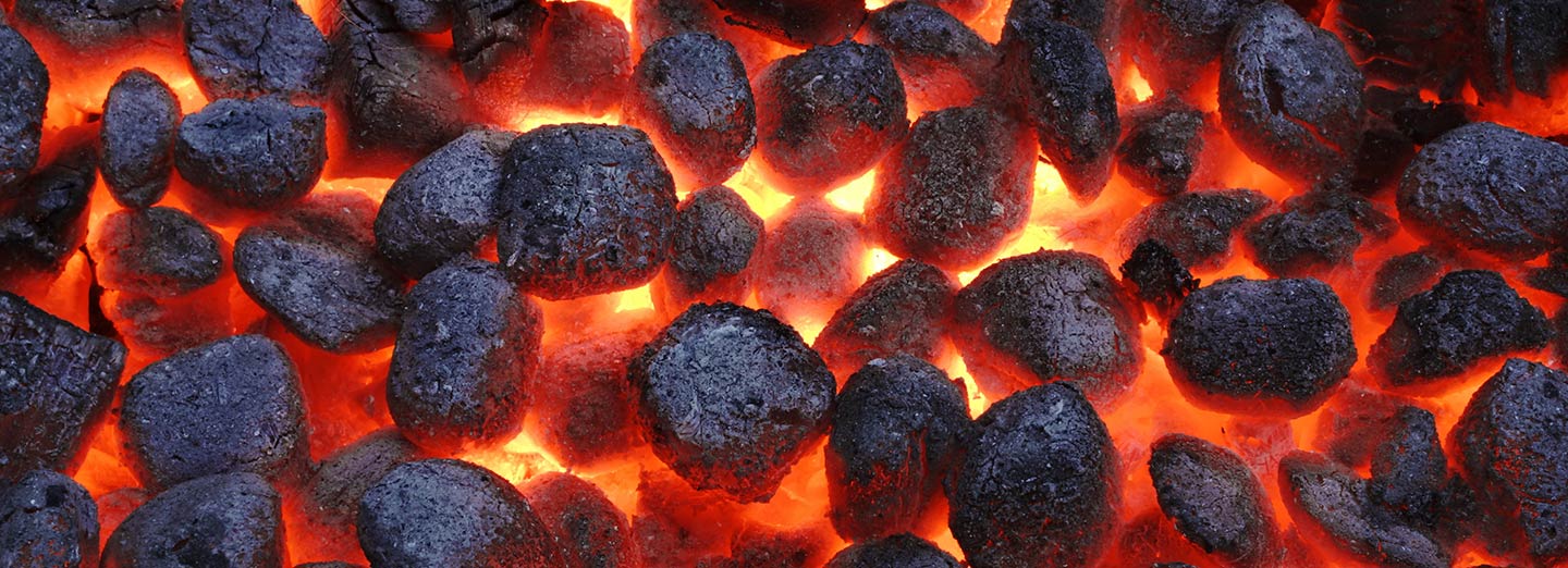 charcoal fire