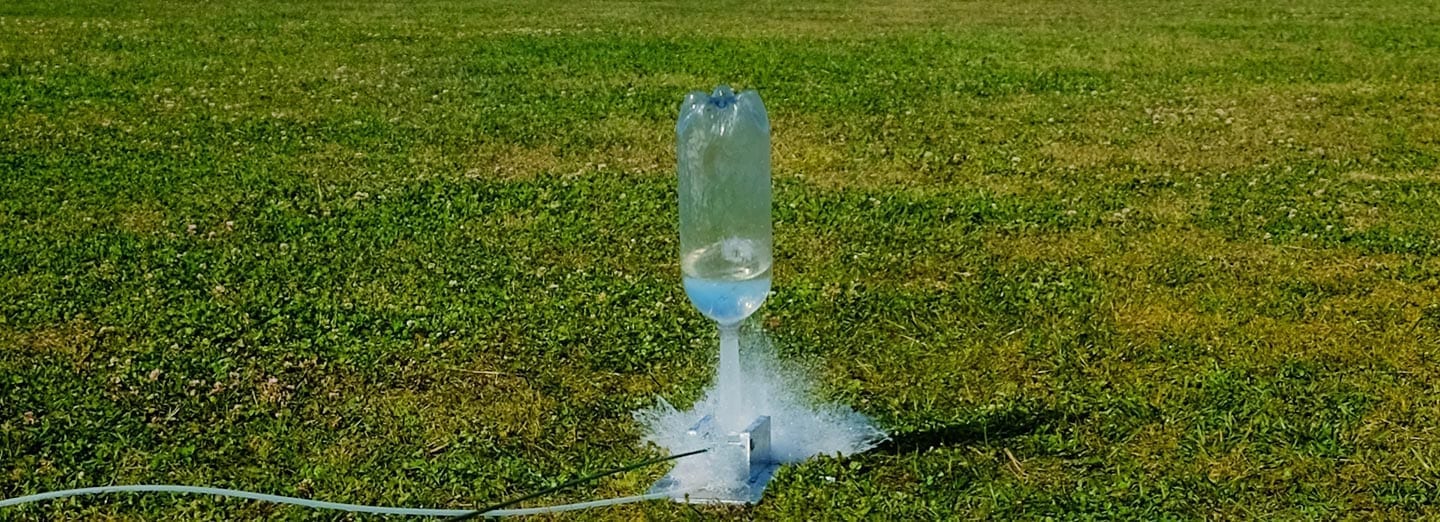 Launching Water Rockets with Air Only vs. Air and Water 