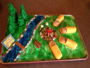 Twinkie scouts cake