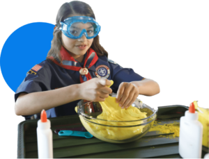 Cub Scout during an activity