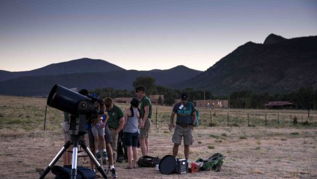 On June26, Ring Place staffers brought out telescopes to the PTC to look at the moon, jupiter, and other celestial bodies after Closing Campfire.